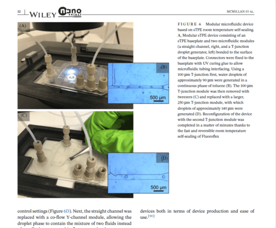 Nanoselect 2020 - Self-sealing thermoplastic fluoroelastomer enables rapid fabrication of modular microreactors