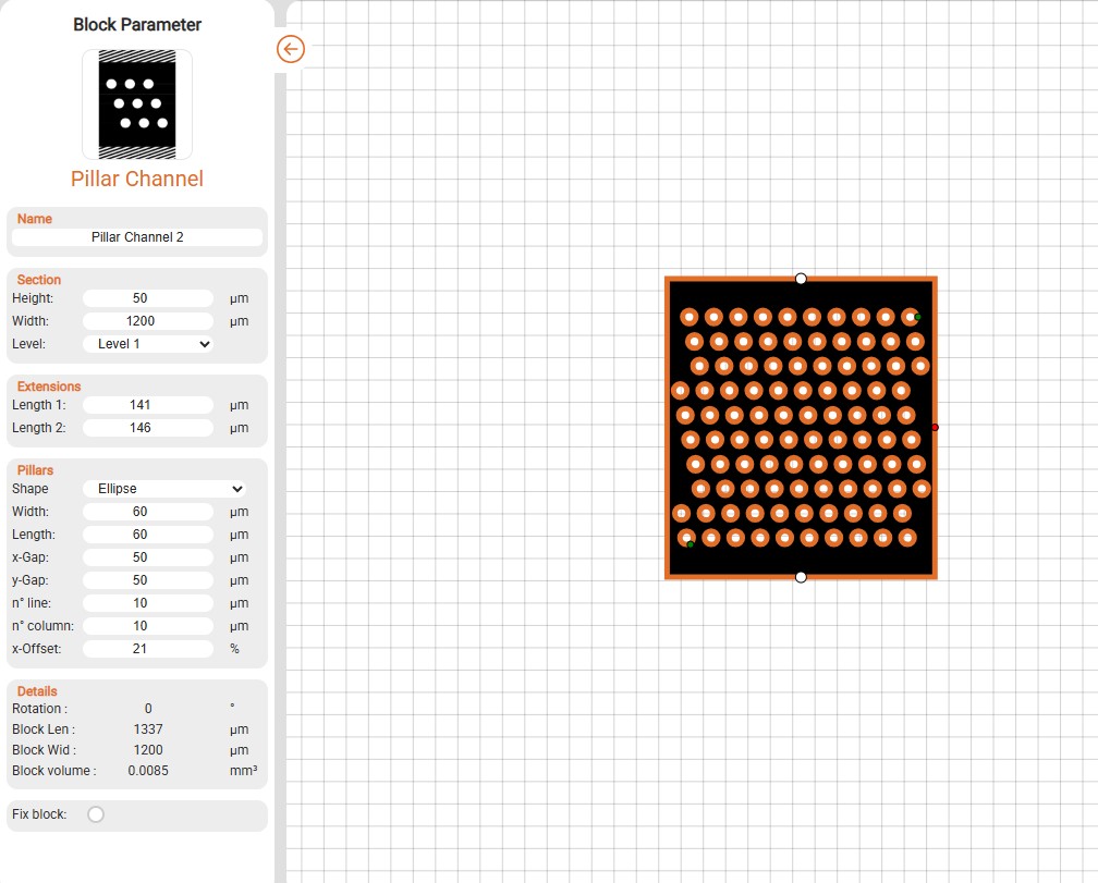 microfluidic design for DLD